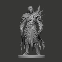 CNC Warrior Knight – 3D Printable – STL File for Laser & 3D Printing Resin Print