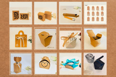 52 BOX TEMPLATE SVG Template with Handle Wedding Favors Party Favors Box Design