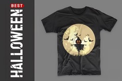7 Halloween T-Shirt Bundle | PNG SVG EPS | Scary Pumpkin Ghost Witch Designs
