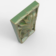 CNC Green Man Face – & Carving Model – STL File for Laser Engrave & CNC Route