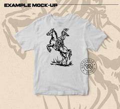 Cowgirl on Rearing Horse Vintage – Digital Download (PNG, SVG, EPS)