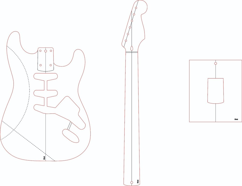 +30 models PACK Guitar templates vector DXF CDR PDF pattern CNC laser router