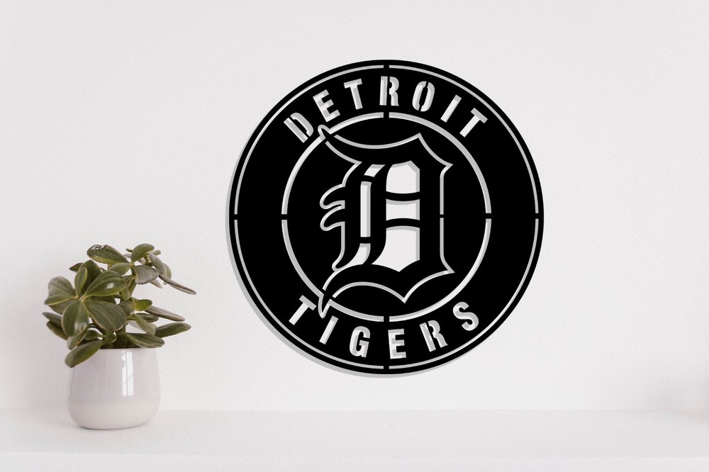 Detroit Tigers MLB Team Laser Cut file dxf, svg, eps. ai, pdf, png Ready to cut