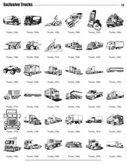 TRUCKS CLIPART-VINYL CUTTER PLOTTER IMAGES-EPS VECTOR CLIP ART CD