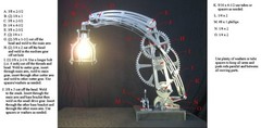 Steel industrial lamp pattern dxf CNC file on thumb drive