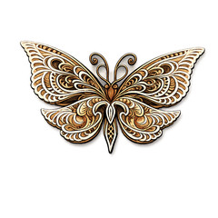 3D Butterfly Mandala SVG Laser Cut File, CNC Glowforge, Digital Download