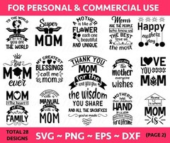 28 Mom Bundle SVG, Mothers Day Svg, Mom Svg, Mom Life Svg, Girl Mom Svg, Mama