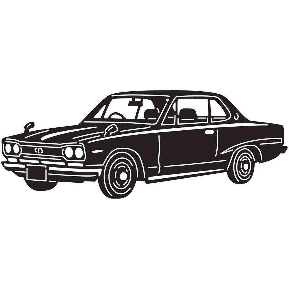 DXF SVG PDF JPG For CNC Laser Plasma Cut Wood Router- JDM Car 31 – Ready to Cut