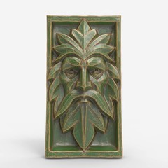 CNC Green Man Face – & Carving Model – STL File for Laser Engrave & CNC Route