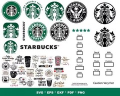 MANDALA STARBUCKS SVG BUNDLE – Coffee Cup Designs for Cricut, Silhouette