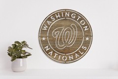 Washington Nationals badge laser cut vector files dxf, svg, eps. ai, pdf, png