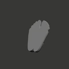 Personalized Baby Feet Stork 3D Art File – STL for CNC Router & 3D Printing