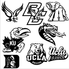 DXF CDR & EPS File For CNC Plasma or Laser Cut – College Sports Logos & Mascots