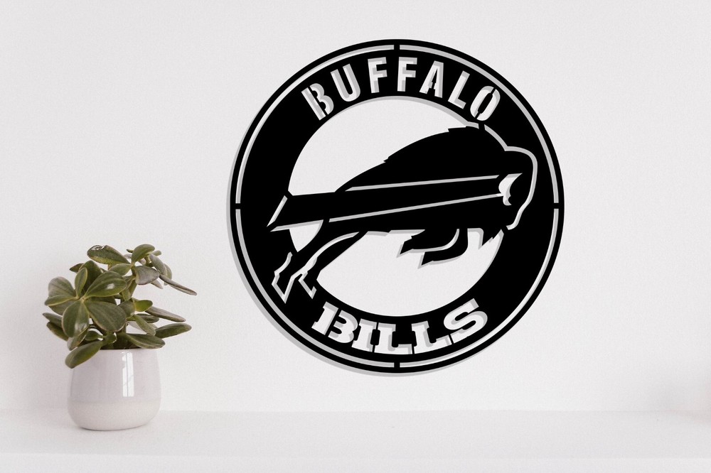 Buffalo Bills badge laser cut vector files dxf, svg, eps. ai, pdf, png
