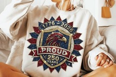 250th Anniversary Patriotic Eagle PNG Bundle USA Designs, Digital Download