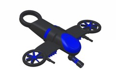 Sci Fi Battle Aircraft model STL files for 3d printing