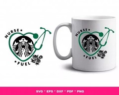 STARBUCKS NURSE SVG BUNDLE – Coffee & Nurse Designs for Cricut, Silhouette & Cut