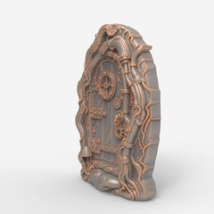 Steampunk Fairy Door 3D Art File – STL for Router & 3D Printer Use