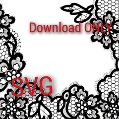 Floral Edge SVG Image Clipart Design Vinyl Decal Sticker ** Download ONLY