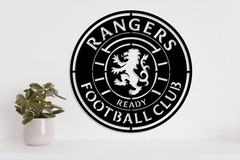 Glasgow Rangers metal Laser Cut file dxf, svg, eps. ai, pdf, png Ready to cut