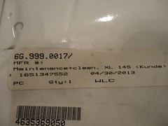 HEIDELBERG,MAINTENANCE & CLEAN SPEEDMASTER XL 145, PART#6G.999.0017/ NEW