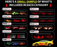 FLAMES CLIPART-VINYL CUTTER PLOTTER IMAGES-EPS VECTOR CLIP ART SIGN GRAPHICS CD