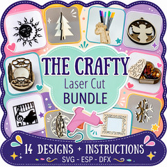 Crafty Laser Cut Bundle, Digital Download