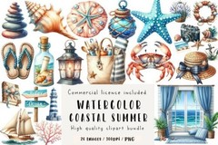 50 Mega Clipart Bundle PNG 1000+ Files, Watercolor Sublimation, Digital Download