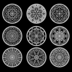 PACK +100 Mandala DXF SVG Ai | Laser Cut & CNC Designs Bundle On USB | CD