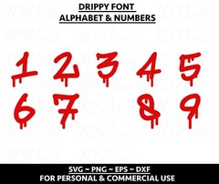 DRIPPING ALPHABET SVG – Drip Letters Svg, Drip Font Svg, Dripping Font Svg, Drip
