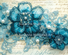 Digital Download Clip Art “LACE, PEARLS & PRECIOUS STONES”, pack of 40