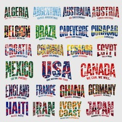 Soccer World Cup 2026 Countries PNG Bundle Football Teams Clipart Designs