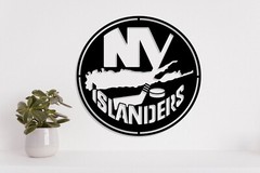New York Islanders badge laser cut vector files dxf, svg, eps. ai, pdf, png