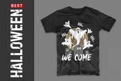 7 Halloween T-Shirt Bundle | PNG SVG EPS | Scary Pumpkin Ghost Witch Designs
