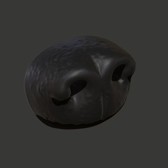 Animal Nose Sculpture STL CNC File – 3D Printable Design