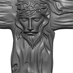 Digital Jesus Cross – STL – 3D Model for CNC and 3D Printer