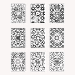 50 Mandala Coloring Pages PNG Bundle – Digital Download for Art Lovers