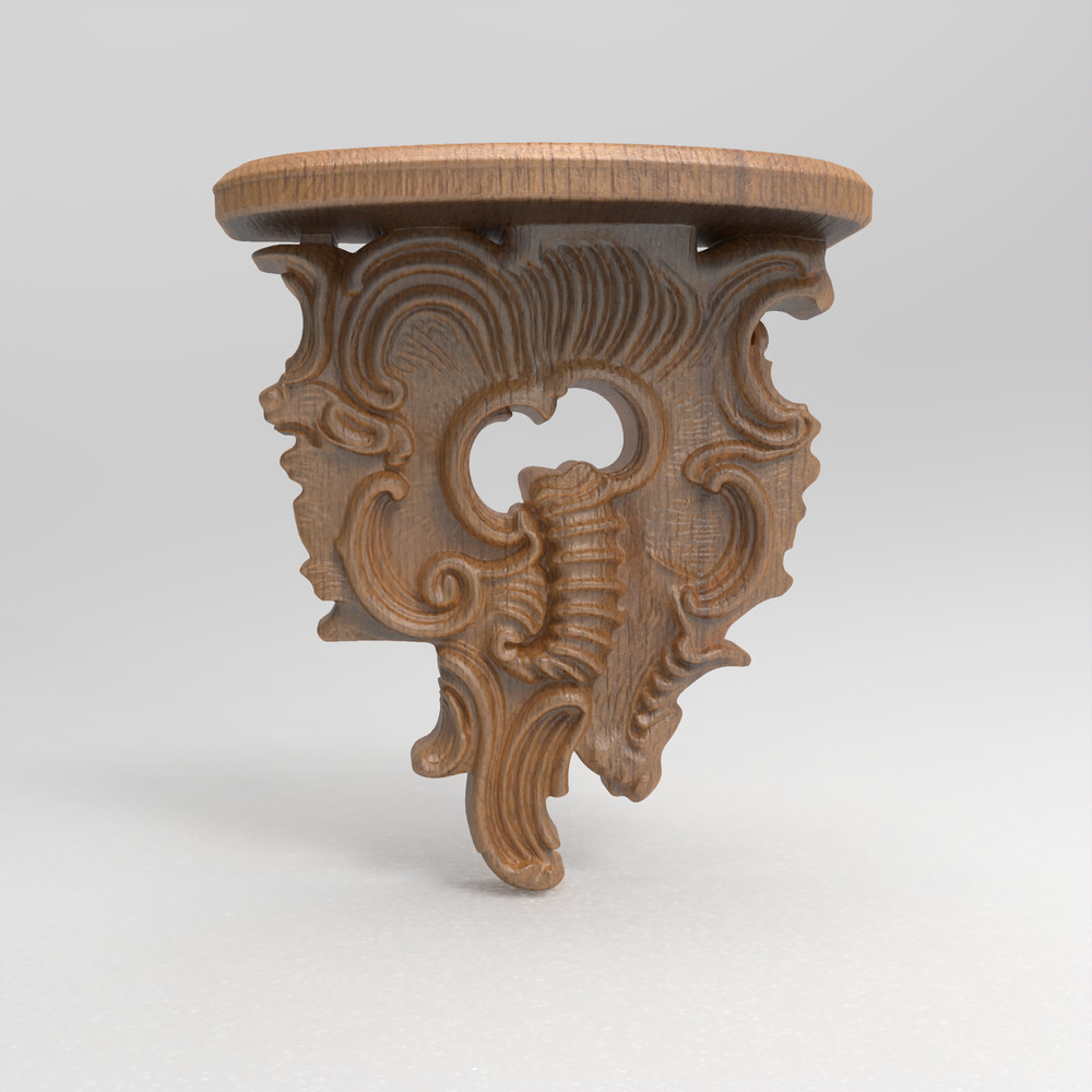 Ornamental Corbel Sculpture Printable Design Sculpture STL CNC File – 3D