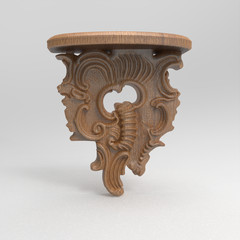 Ornamental Corbel Sculpture Printable Design Sculpture STL CNC File – 3D