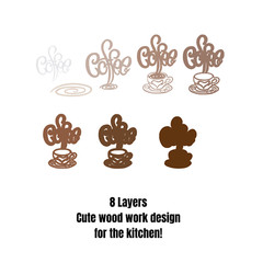 Coffee Kitchen Sign DXF Plasma Laser Waterjet Router Plotter Cut Vector CNC