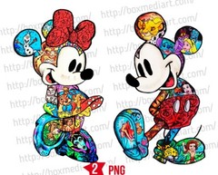 Mouse Splash of color Png, Cartoon Characters Png, Family Trip Png, Birthday Png