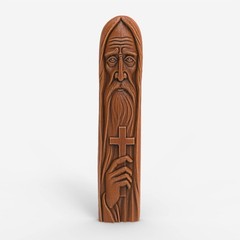 Orthodox Saint Relief Wood Carving Design – Wood Carving Design – 3D STL CNC