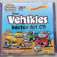 Vehikles Vector Art CD, cars trucks boats, vinyl signs art graphics airbrush etc