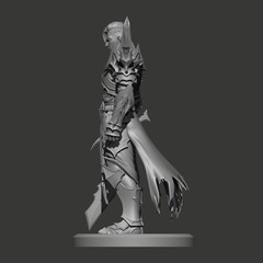 CNC Warrior Knight – 3D Printable – STL File for Laser & 3D Printing Resin Print
