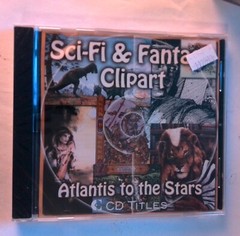 Sci-Fi& Fantasy Clip Art- Atlantis To The Stars, Windows 95 CD-ROM, Sealed