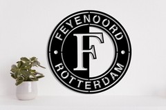 Feyenoord metal Laser Cut file dxf, svg, eps. ai, pdf, png Ready to cut