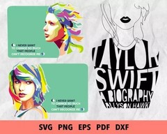 Taylor Swift SVG Bundle, SVG Files for Print & Cricut, Silhouette & Laser Cut