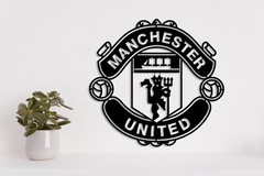 Manchester United metal Laser Cut file dxf, svg, eps. ai, pdf, png Ready to cut