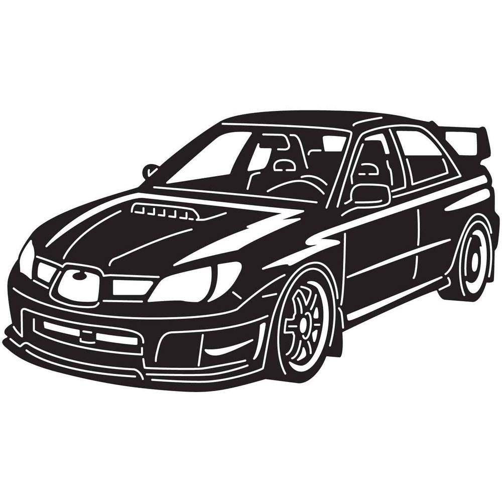 DXF SVG PDF JPG For CNC Laser Plasma Cut Wood Router- JDM Car 27 – Ready to Cut