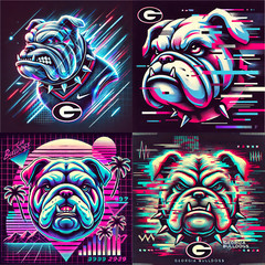 48 Georgia Bulldogs PNG clipart Digital desktop wallpaper shirt transfer art